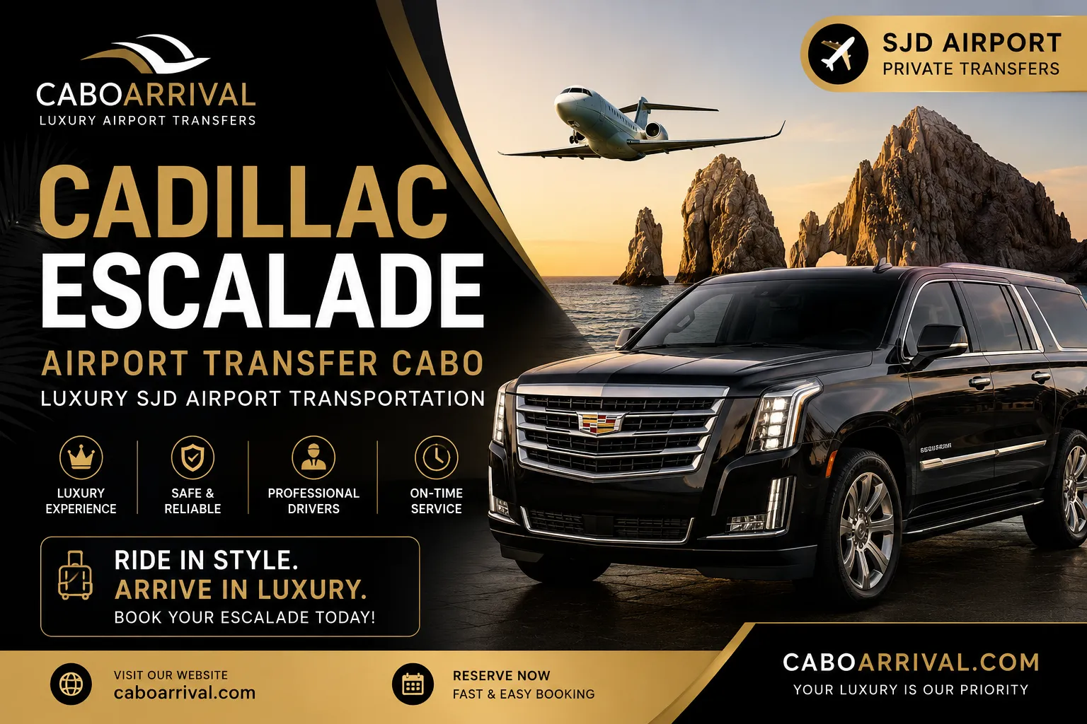 Cadillac Escalade Airport Transfer Cabo Luxury SJD Airport Transportation_resultado