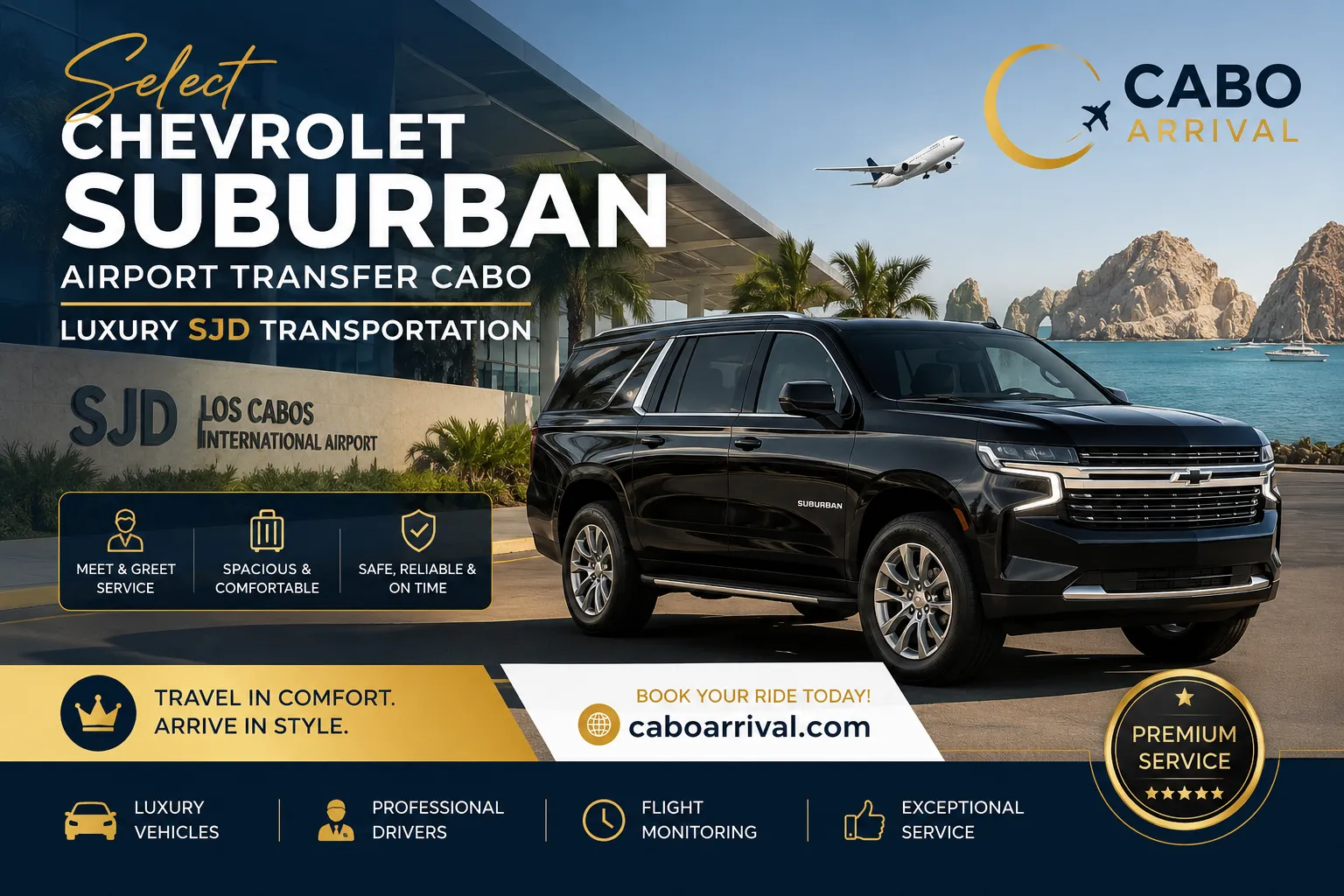 Chevrolet Suburban Airport Transfer Cabo Luxury SJD Transportation_resultado