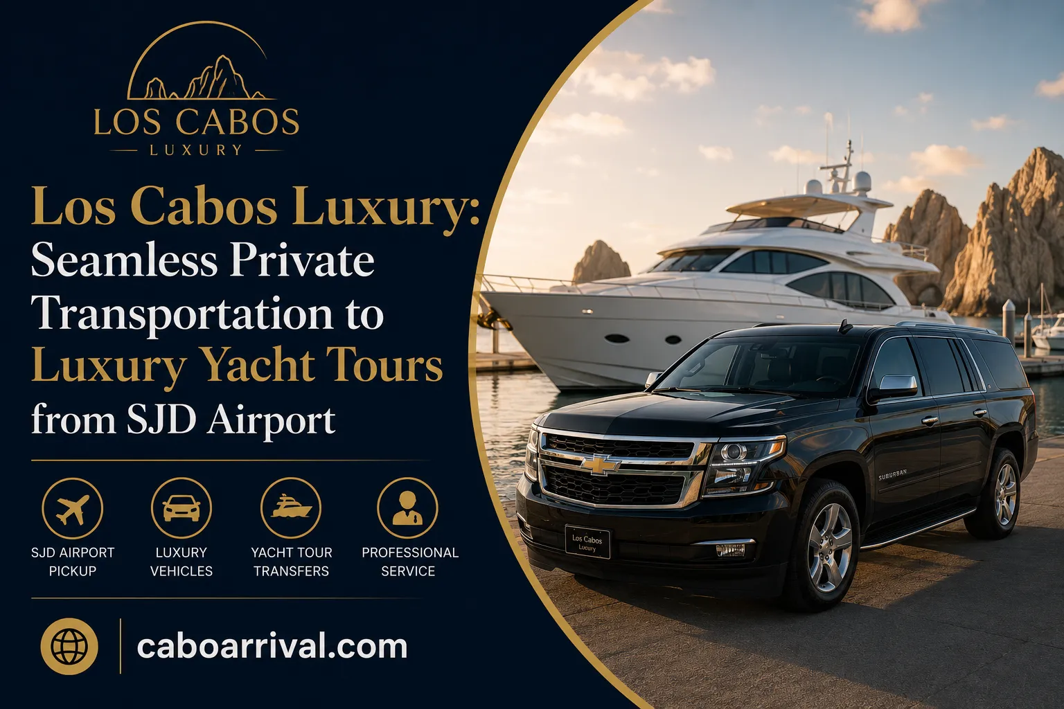 Los Cabos Luxury Seamless Private Transportation to Luxury Yacht Tours from SJD Airport_resultado