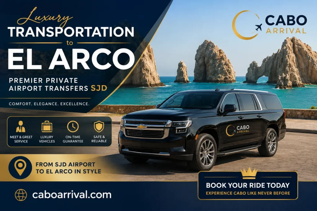 Luxury Transportation to El Arco Premier Private Airport Transfers SJD_resultado