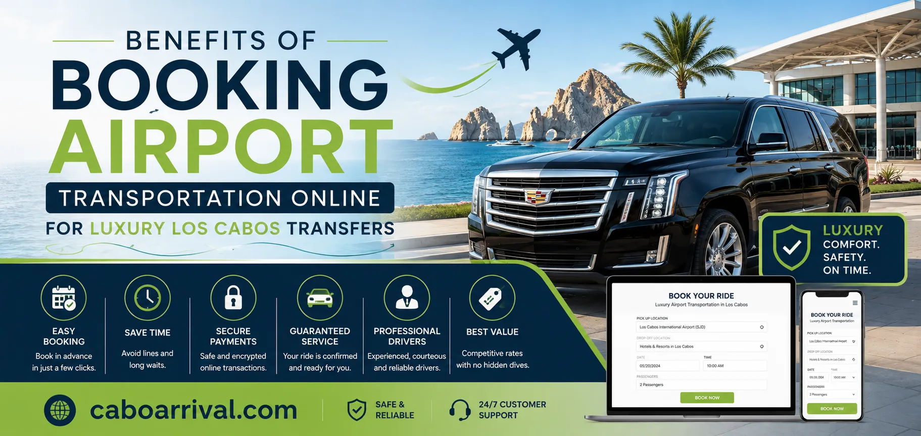 Benefits of Booking Airport Transportation Online for Luxury Los Cabos Transfers_resultado