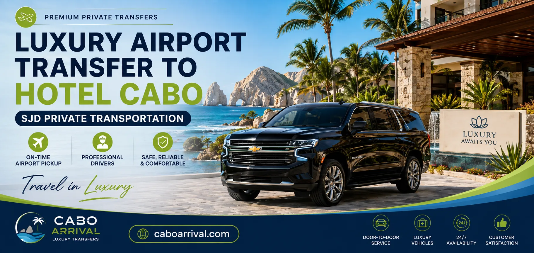 Luxury Airport Transfer to Hotel Cabo SJD Private Transportation_resultado