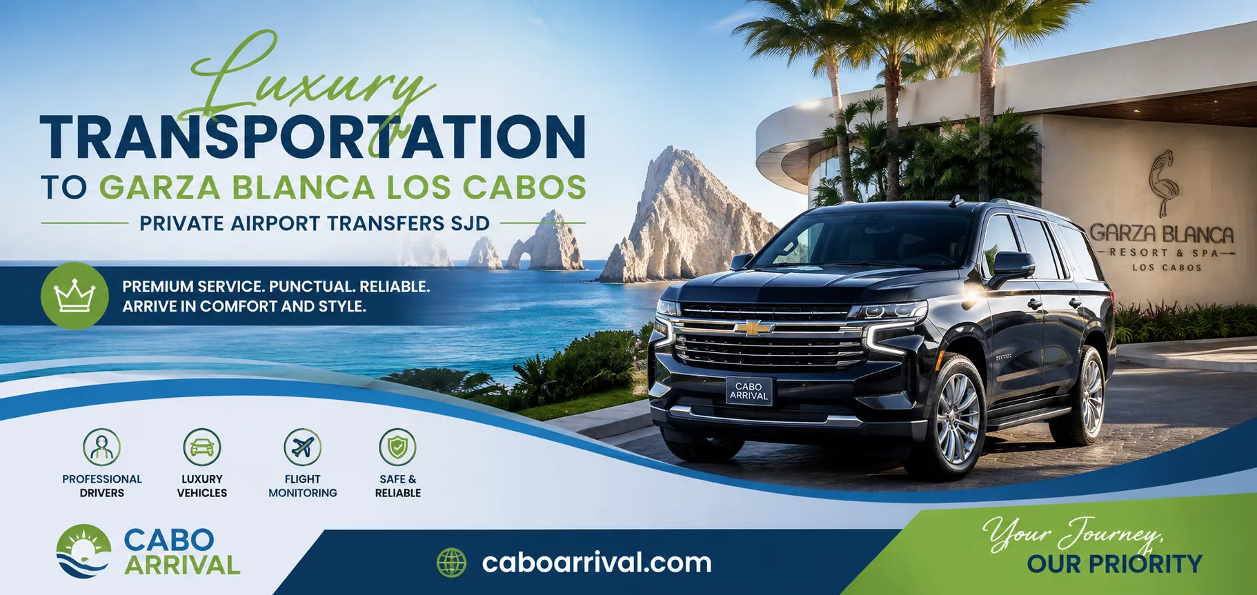 Luxury Transportation to Garza Blanca Los Cabos Private Airport Transfers SJD_resultado